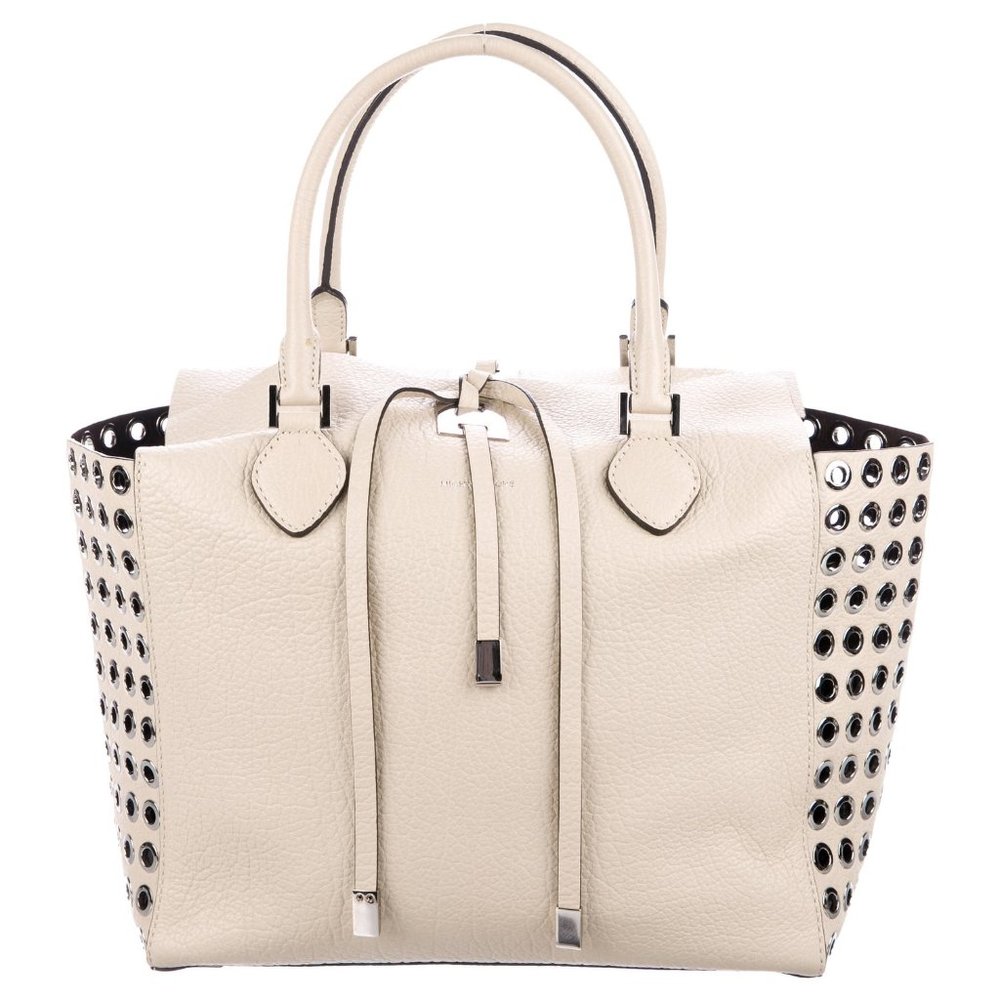 Michael Kors Miranda Grommet Large White Tote
